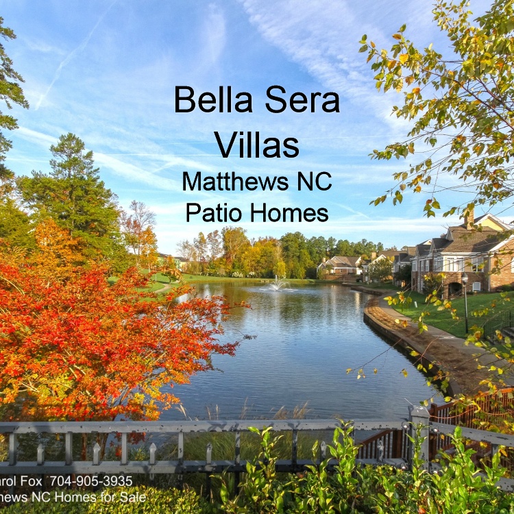 Bella Sera Villas Patio Homes in Matthews NC For Sale