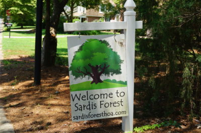 Sardis Forest Welcome Sign